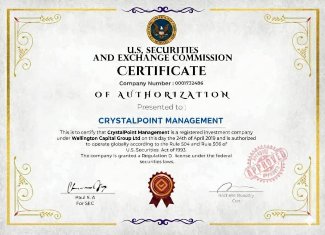 Official Certificate